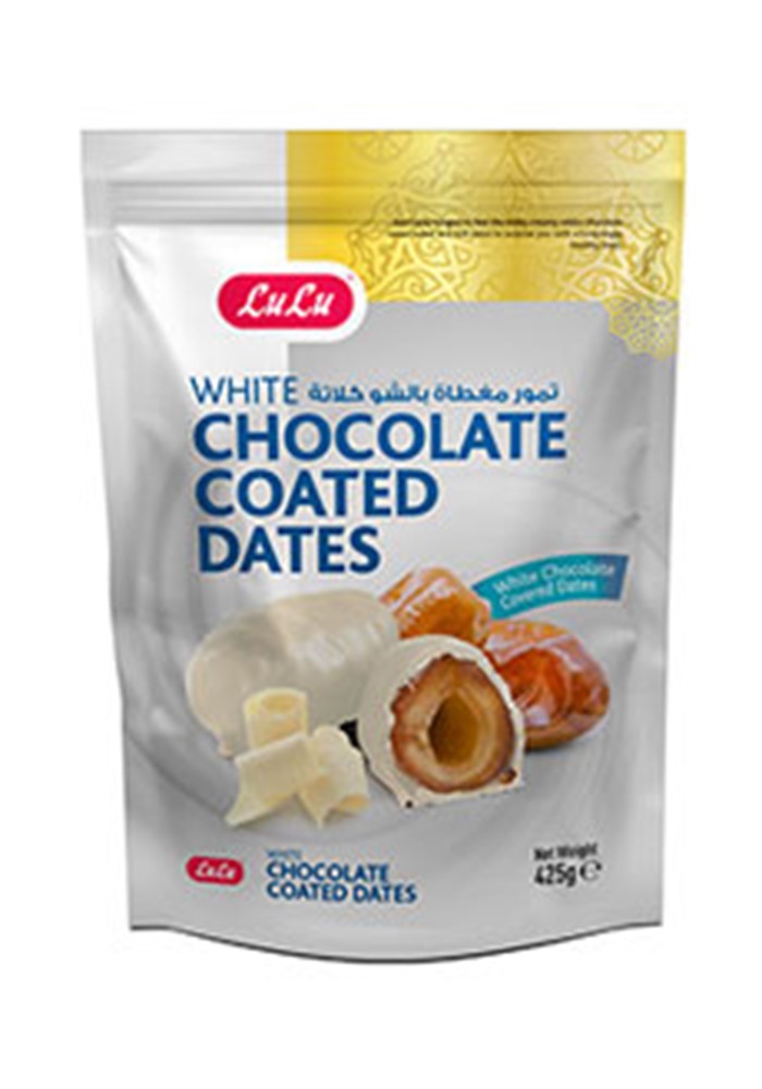 White Chocolate Coated Dates