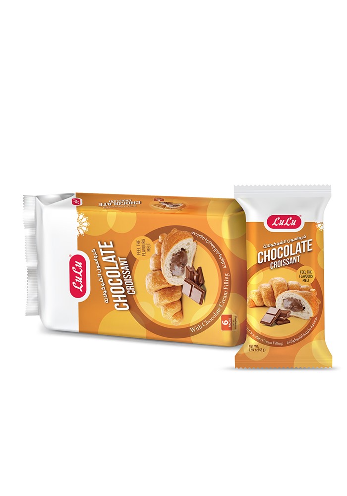 Croissant With Chocolate Cream Filling