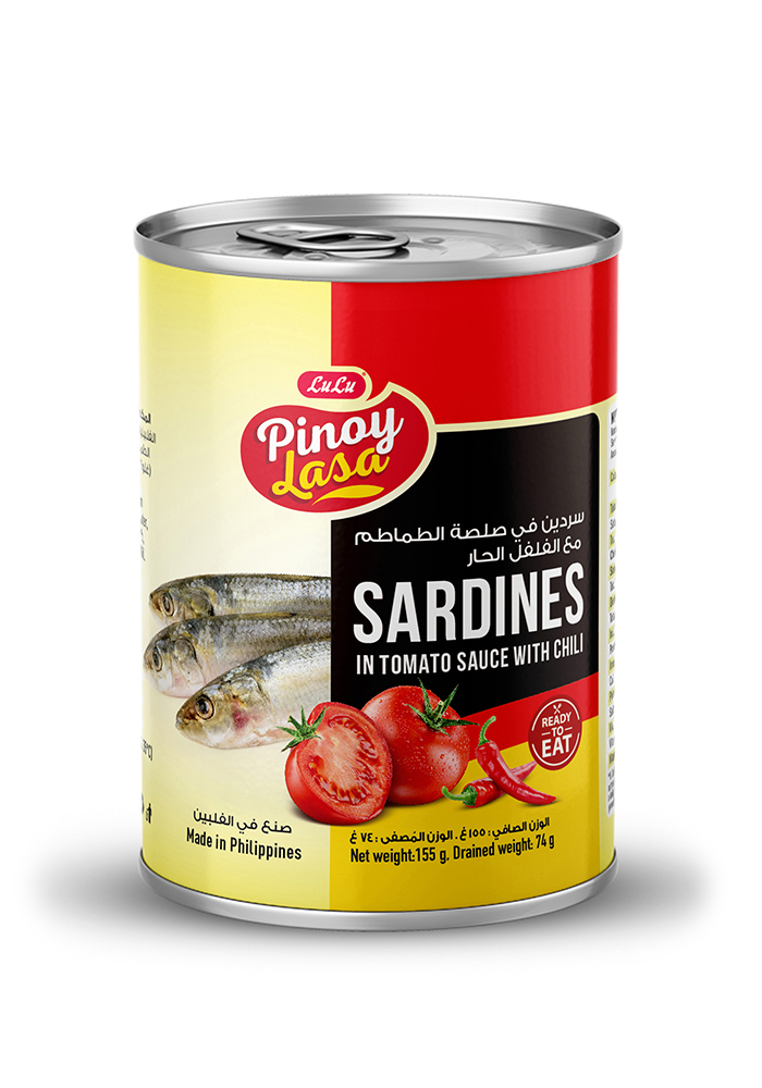 Pinoy Lasa Sardines in Tomato Sauce with Chili 