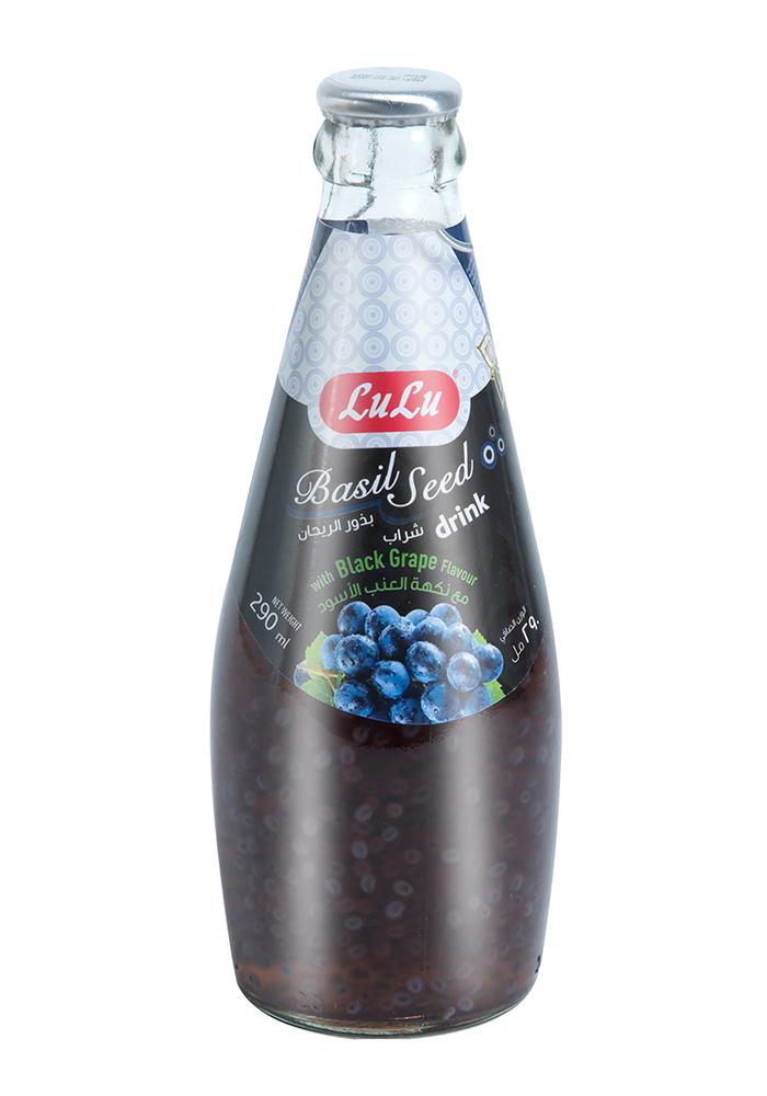 Basil Seed Drink Black Grape LuLu Brand