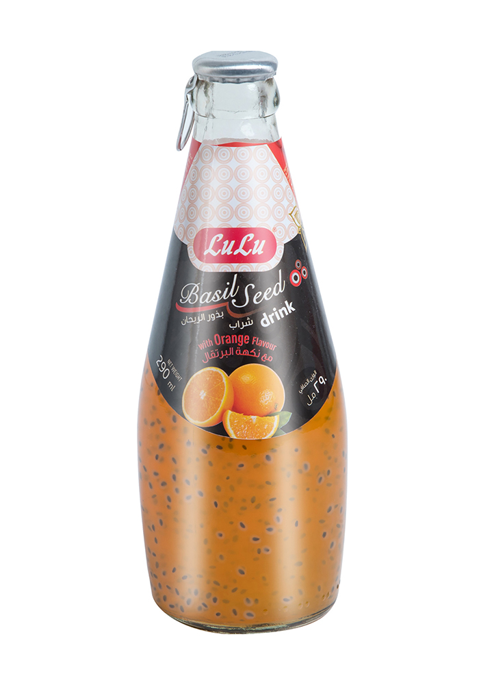 Basil Seed Drink Orange LuLu Brand