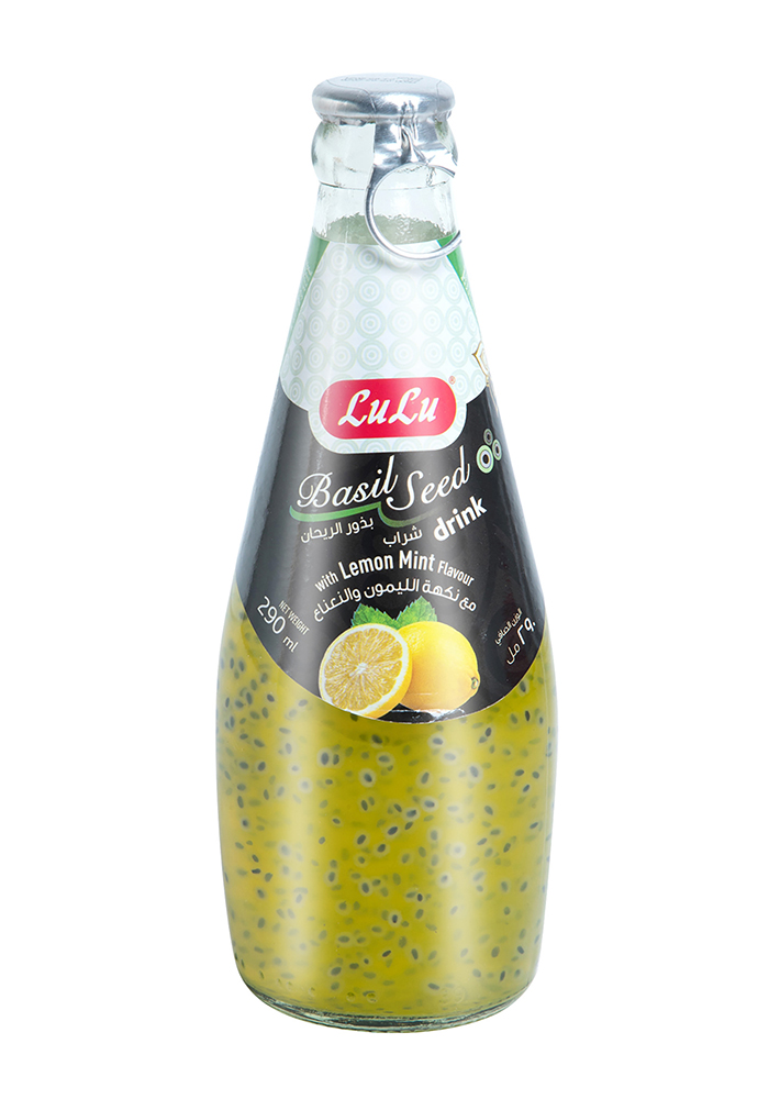 Basil Seed Drink Lemon Mint LuLu Brand