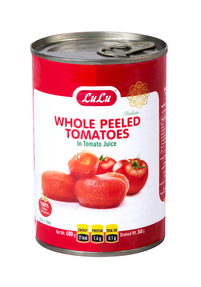 Whole Peeled Tomatoes in Tomato Juice LuLu Brand