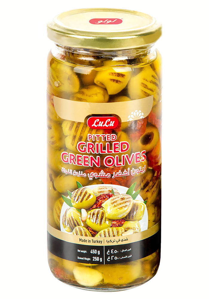 Pitted Grilled Green Olives