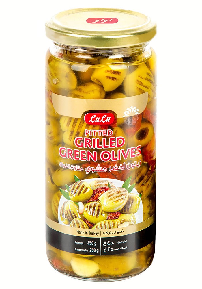 Pitted Grilled Green Olives