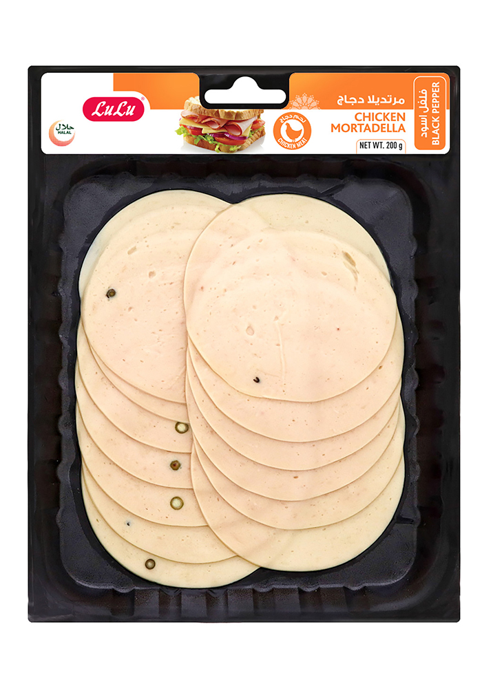 Chicken Mortadella with Black Pepper LuLu Brand