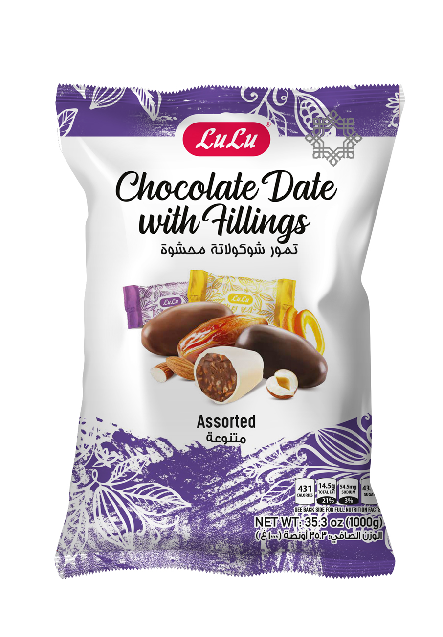Assorted Chocolate Dates with Fillings