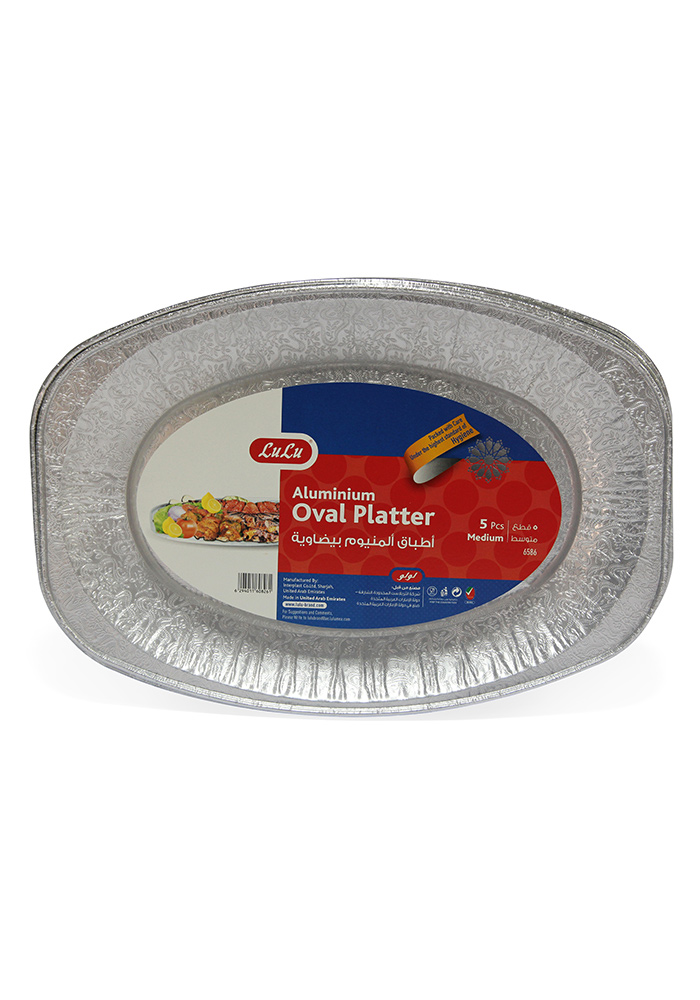 Aluminium Oval Platter Medium 5pcs