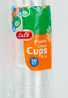 Plastic Clear Cups Size 6oz 50pcs