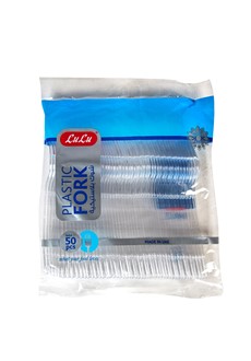 Plastic Fork Clear 50pcs