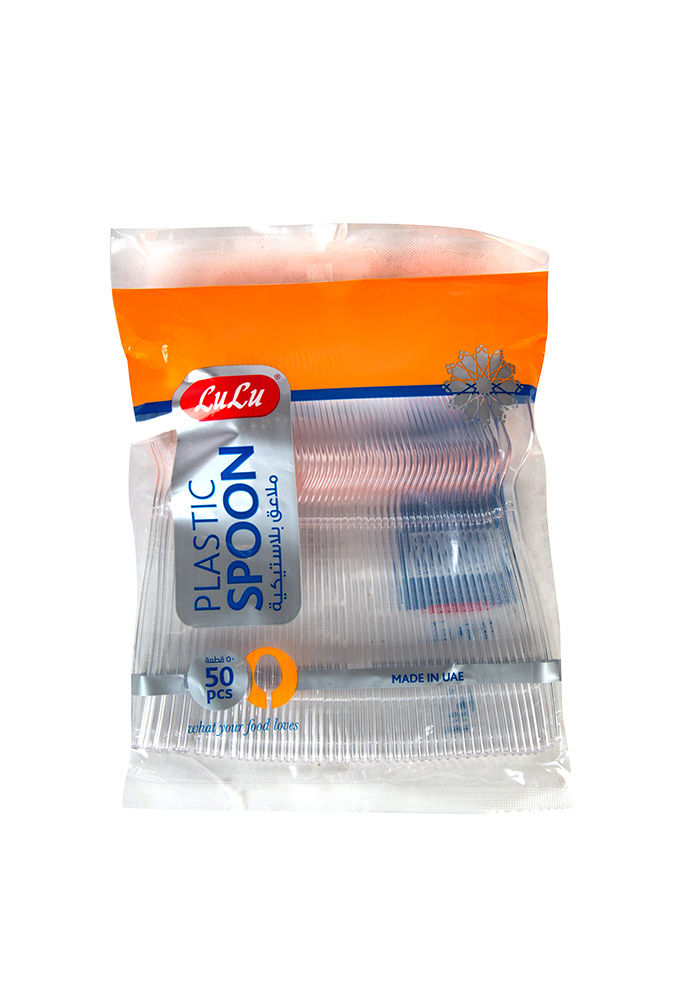 Plastic Spoon Clear 50pcs