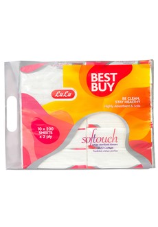 Softouch Facial Tissue 2 ply 10 x 200 Sheets