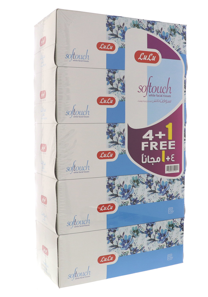 Softouch White Facial Tissue 2ply 6 x 150pcs