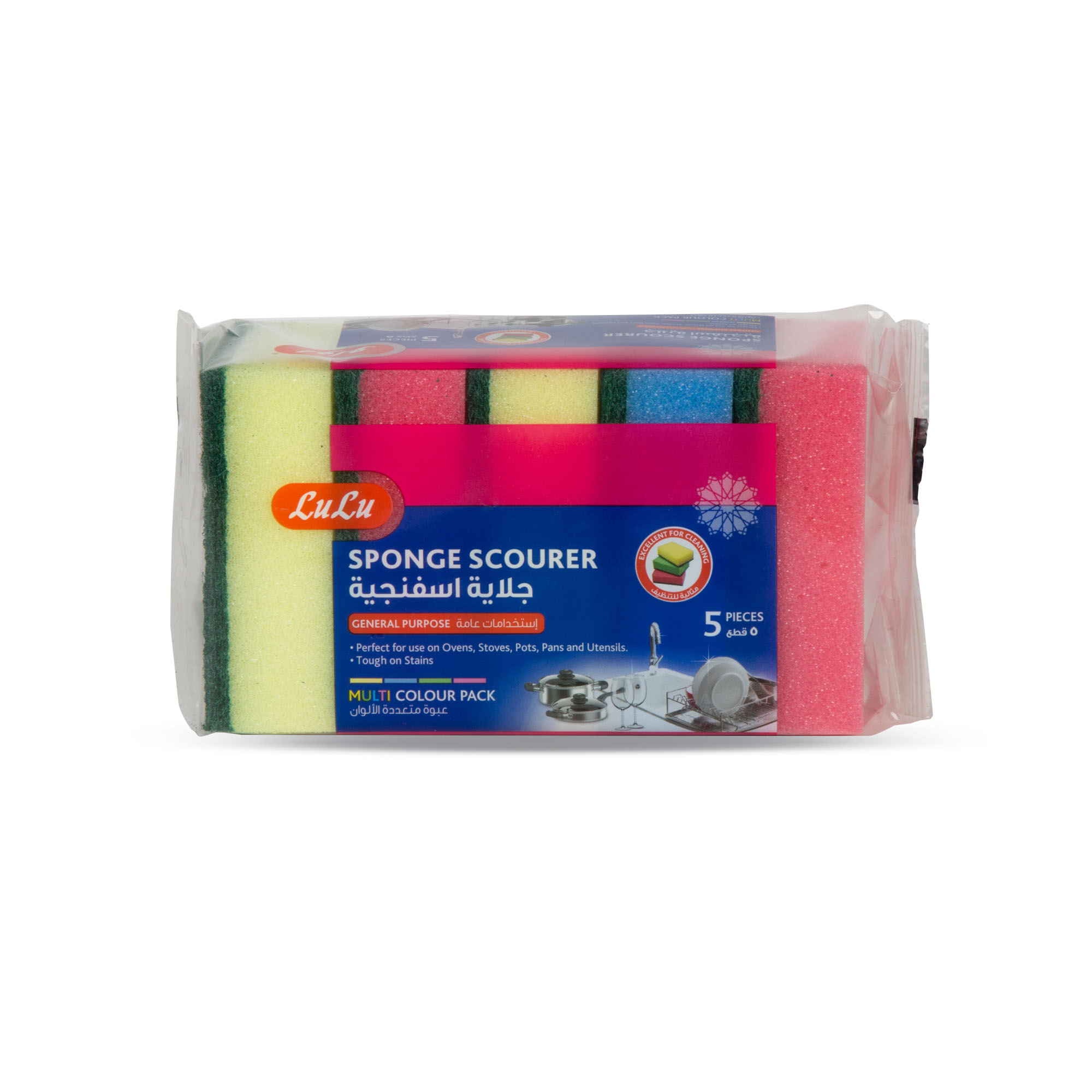 Multi Colour Sponge Scourer