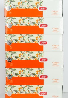 White Facial Tissue Rose 2ply 150 Sheets 4+2