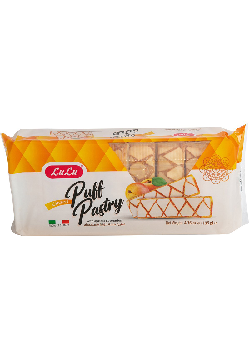 Glazed Puff Pastry With Apricot Decoration