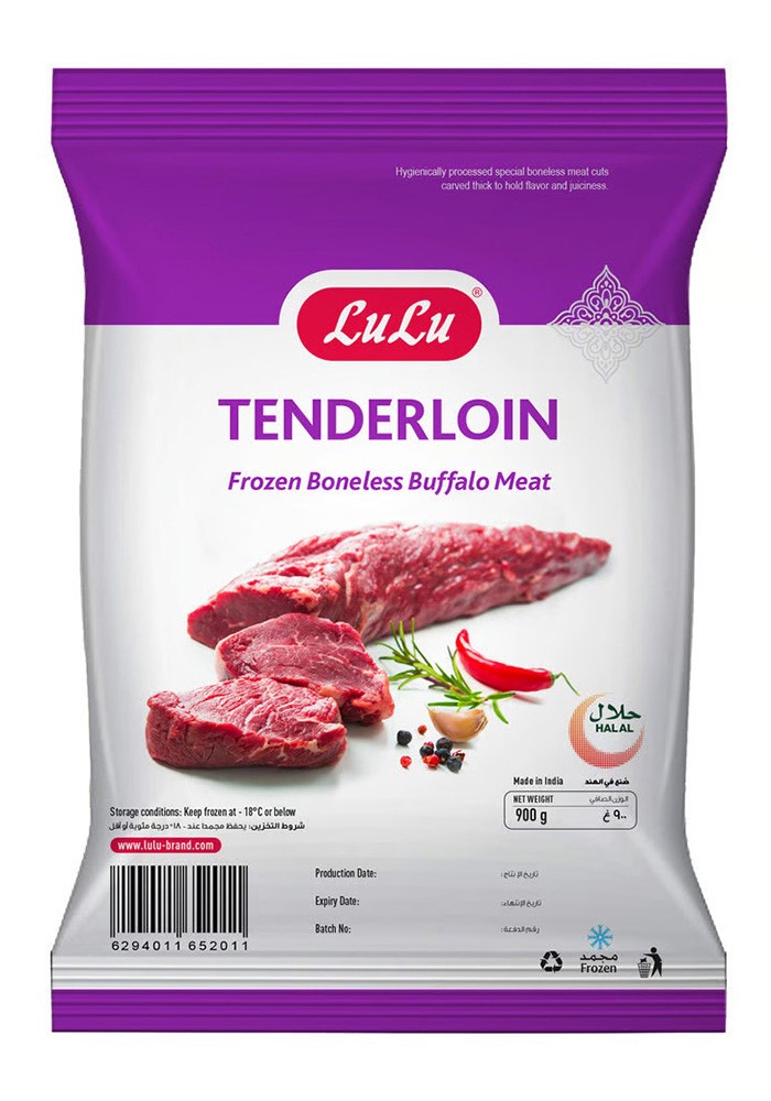 Tenderloin Frozen Boneless Buffalo Meat